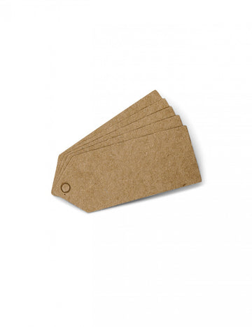 Étiquettes perforées de mariage pour fête kraft marron