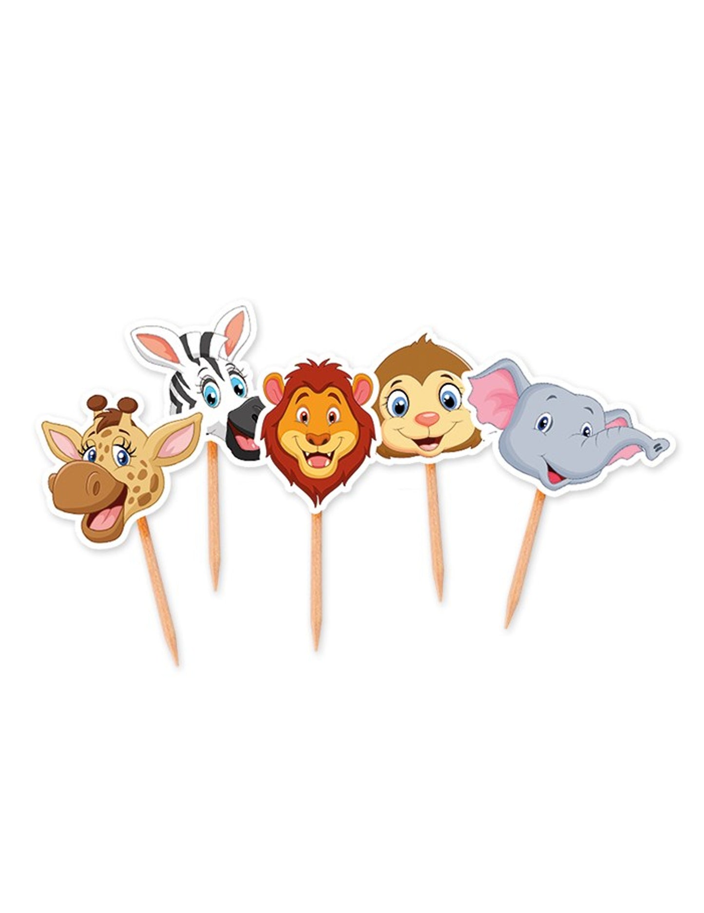 25 țepi de junglă din lemn 4 x 7 cm