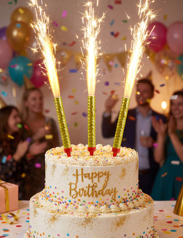 3 fântâni de înghețată de aur 9,5 cm