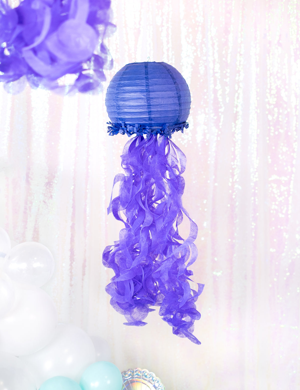 Lanterne violette des lanternes en papier méduses rêves de sirène