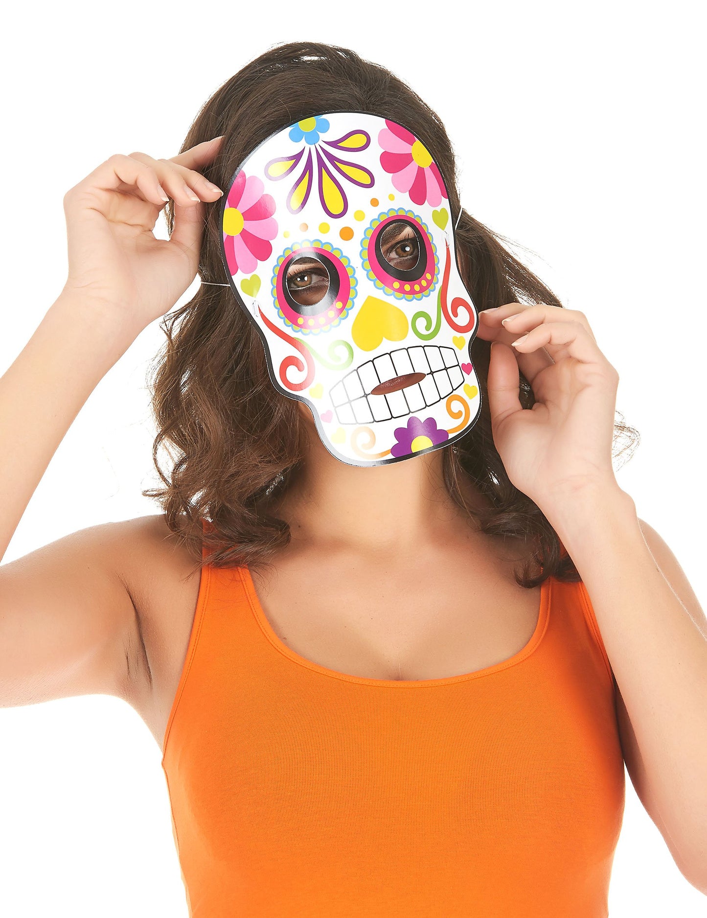 3 măști în cartoane potrivite Dia de los Muertos Adult Halloween