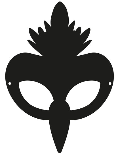 3 măști plate din carton, de păsări, detașabile, cu benzi elastice