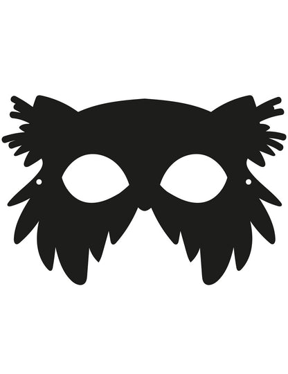 3 măști plate din carton, de păsări, detașabile, cu benzi elastice