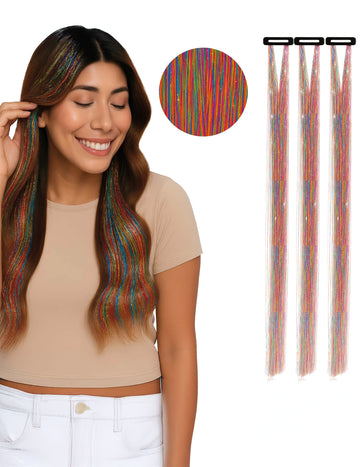 3 fire strălucitoare multicolore 50 cm