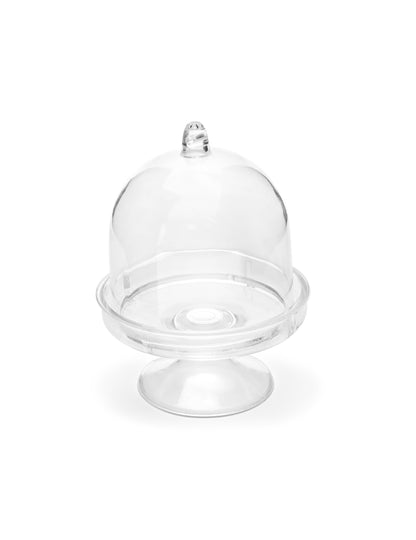 3 mini clopote de plastic transparente 7,5 x 5,5 cm