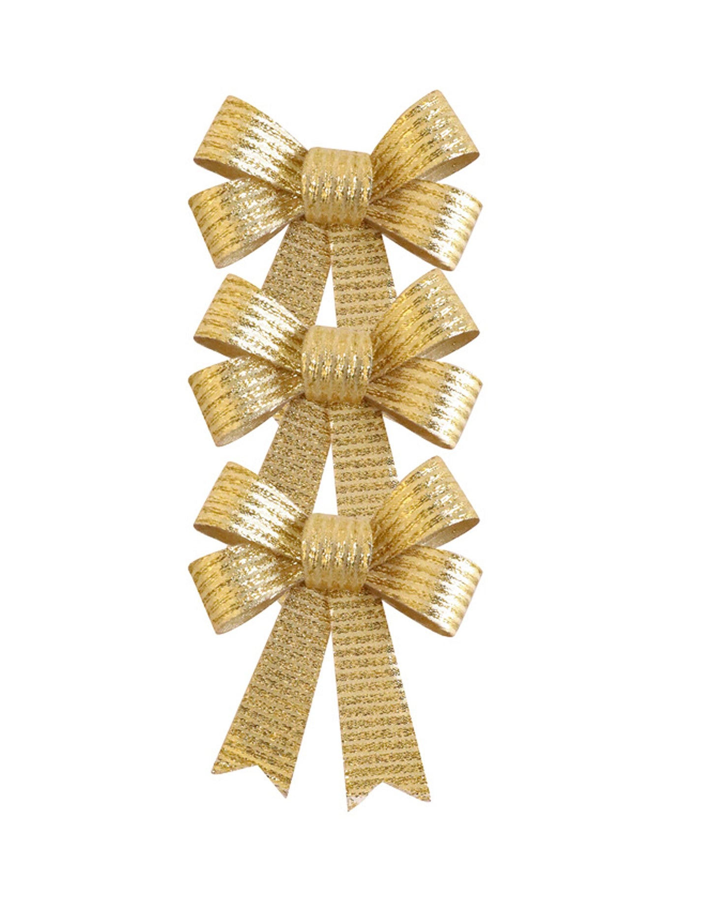 3 Fundițe aurii strălucitoare 10 x 13 cm 