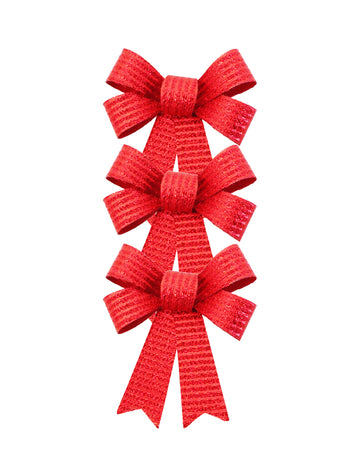 3 funde roșii strălucitoare 10 x 13 cm 