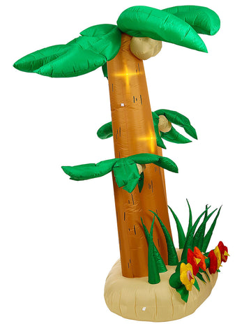 3 palmieri giganti gonflabili strălucitori 240 cm