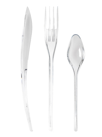 30 Tacâmuri din plastic cristal - Premium 