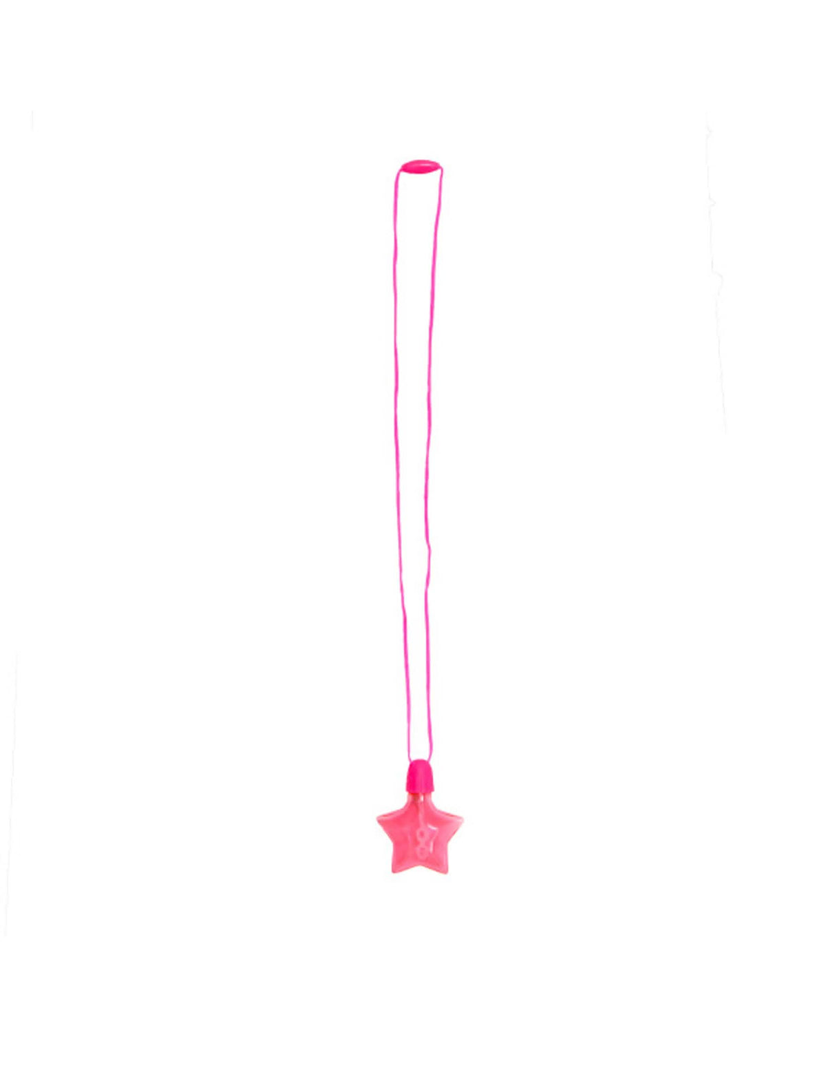 Accessoire piñata flacon bulles étoile pour anniversaire rose en plastique