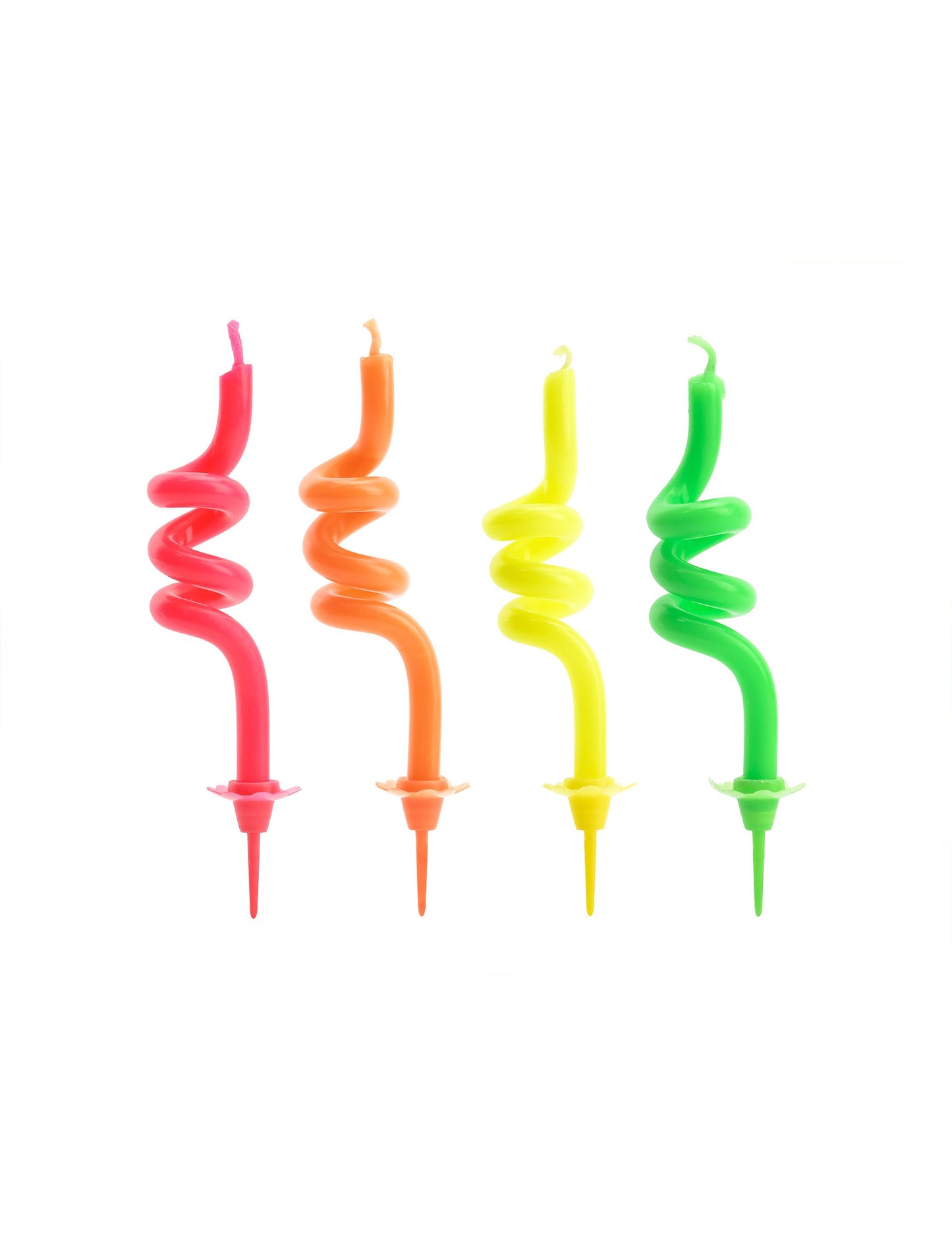 4 lumânări de ziua de naștere multicoloră cu 8 cm
