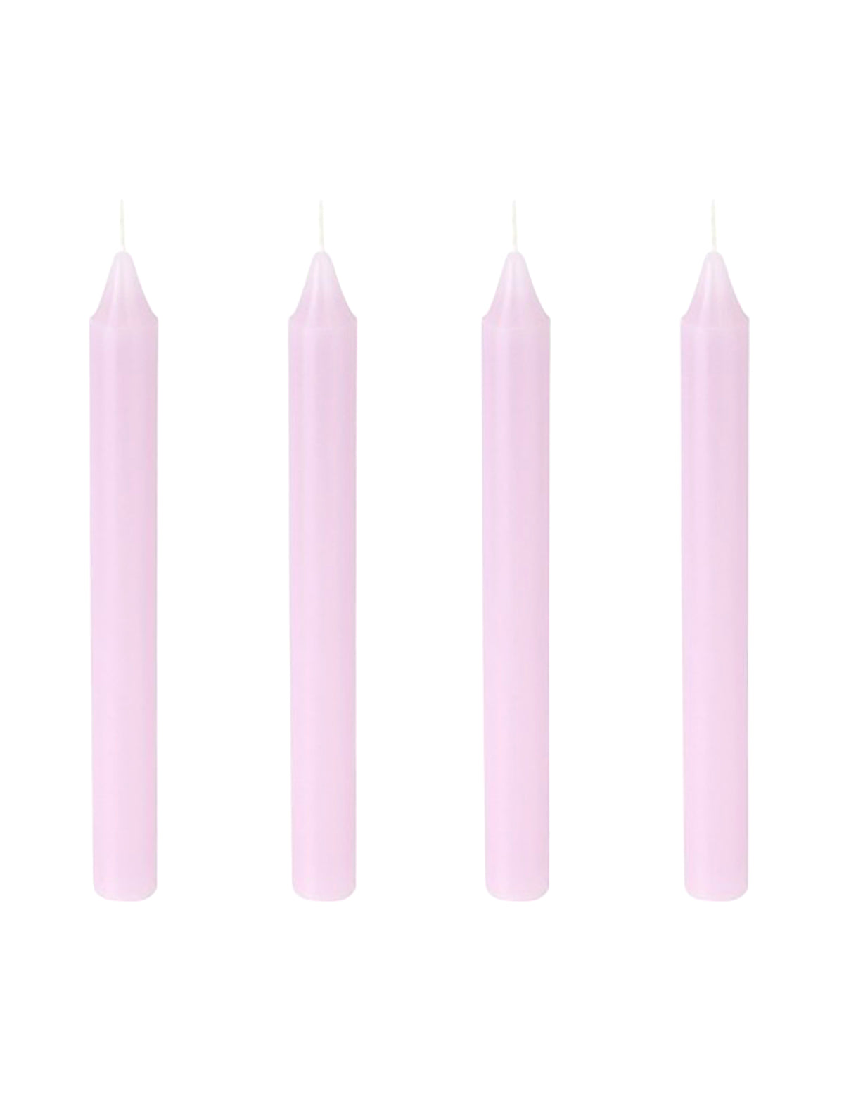 4 Bougies chandelles lavande 20 cm