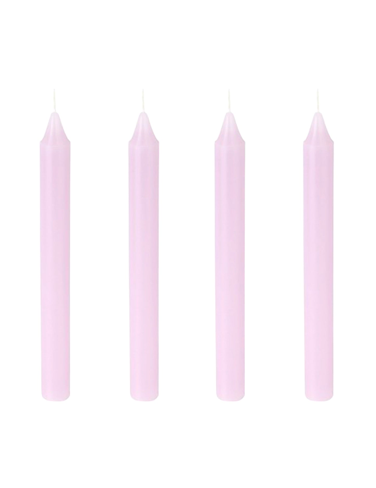 4 Bougies chandelles lavande 20 cm