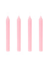 4 bougies flambeaux roses 2 x 20 cm