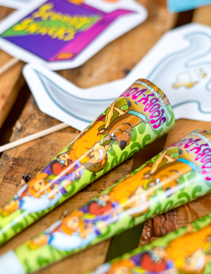 4 cornete fête 20 cm scooby doo