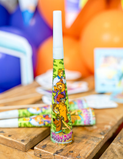 4 cornete fête 20 cm scooby doo