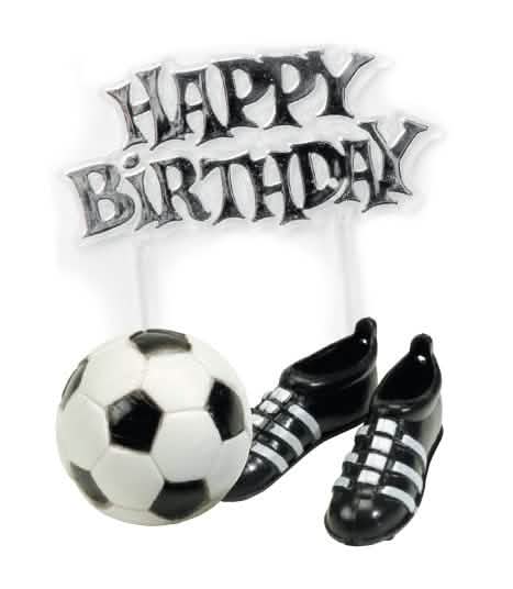 Decorațiuni pentru tort fotbal pentru aniversare alb și negru cu minge și pantofi