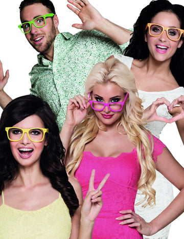 4 pahare fluorescente pentru adulți