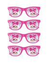 4 paires de lunettes LOL Surprise pour enfant roses à pois