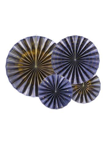 4 rozete decorative și de auriu de hârtie 23, 32, 40 cm