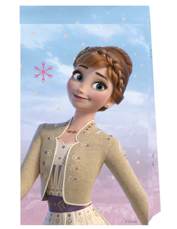 4 pungi de hârtie Frozen™ 22 x 13 cm