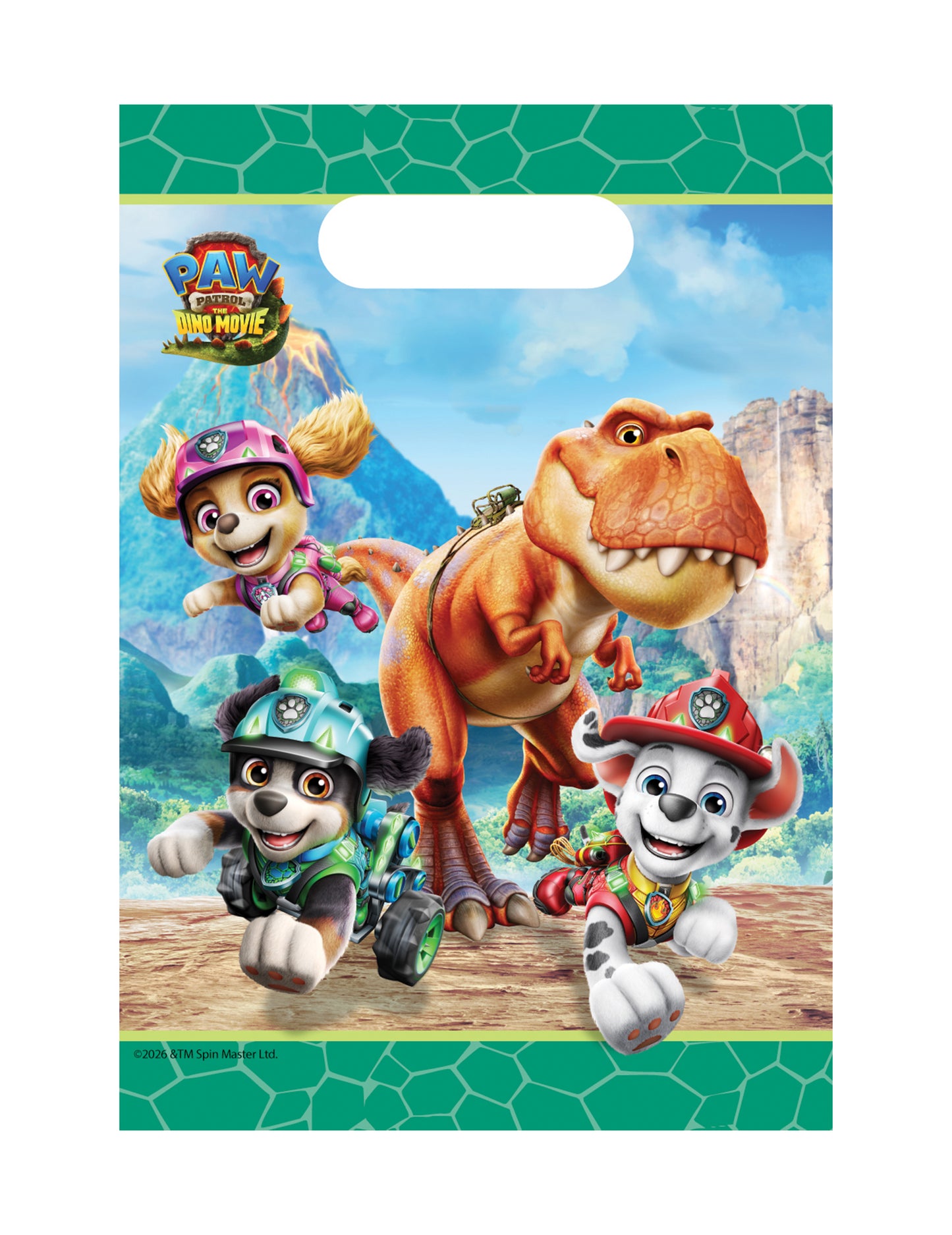 4 Sacs cadeaux papier Pat patrouille™ Dino movie