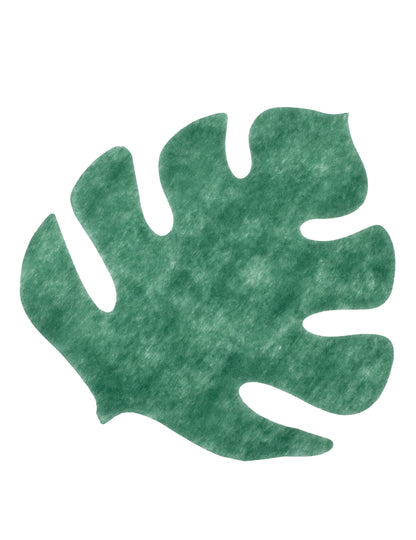 Set de table feuille tropicale pour décoration exotique vert intissé