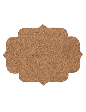 4 suporturi de pahare din plută naturală 12 x 9,1 cm pentru o nuntă rustică