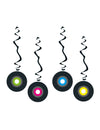 Suspensions vinyle pour décoration de fête multicolores en papier ignifugé