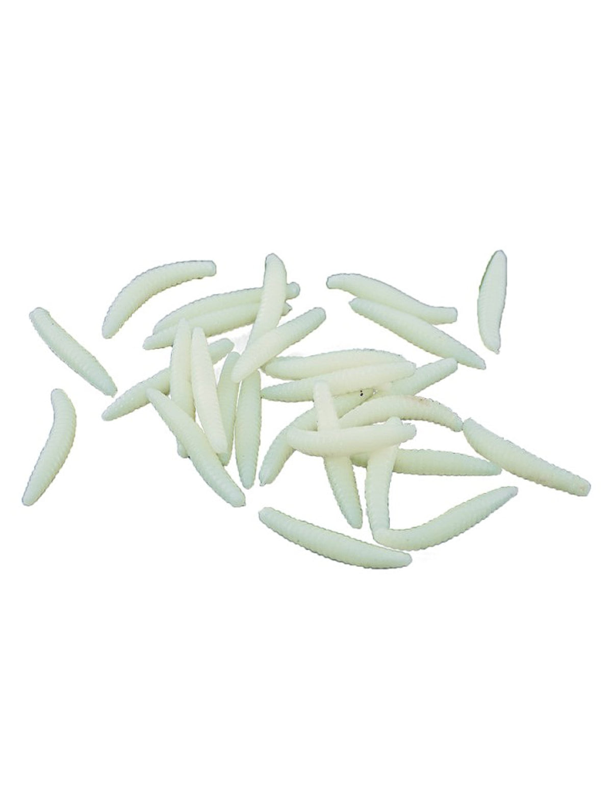 Lot de 40 asticots d'Halloween pour décoration blancs