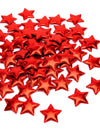 40 étoiles à parsemer rouges 2,5 x 2,5 cm