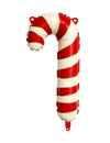 5 Baloane din aluminiu Acadea bastonaș roșu și alb 15,5 x 31 cm