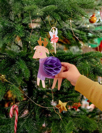 5 ornamente de Crăciun din hârtie de agățat