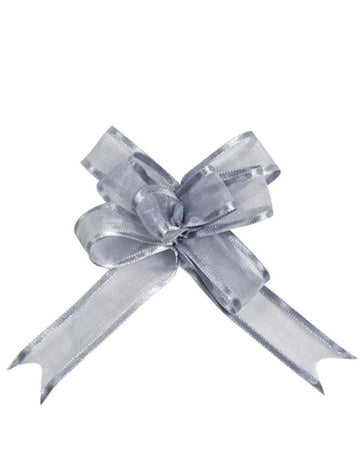 Mini noeud organdi pour fête argent