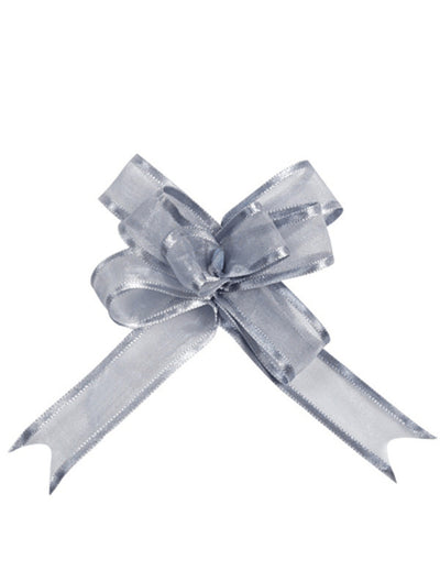 Mini noeud organdi pour fête argent