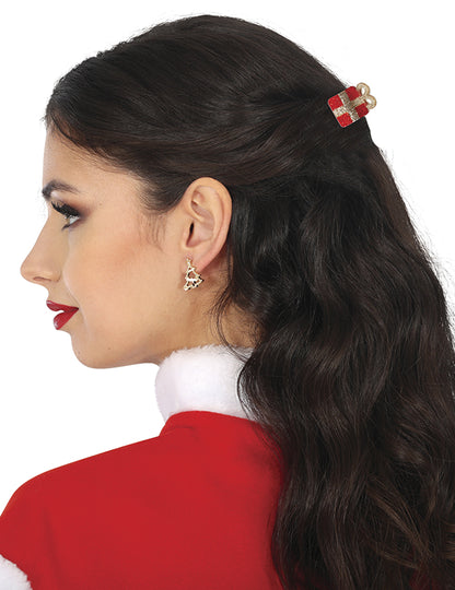 5 agrafe de păr strălucitoare de Crăciun