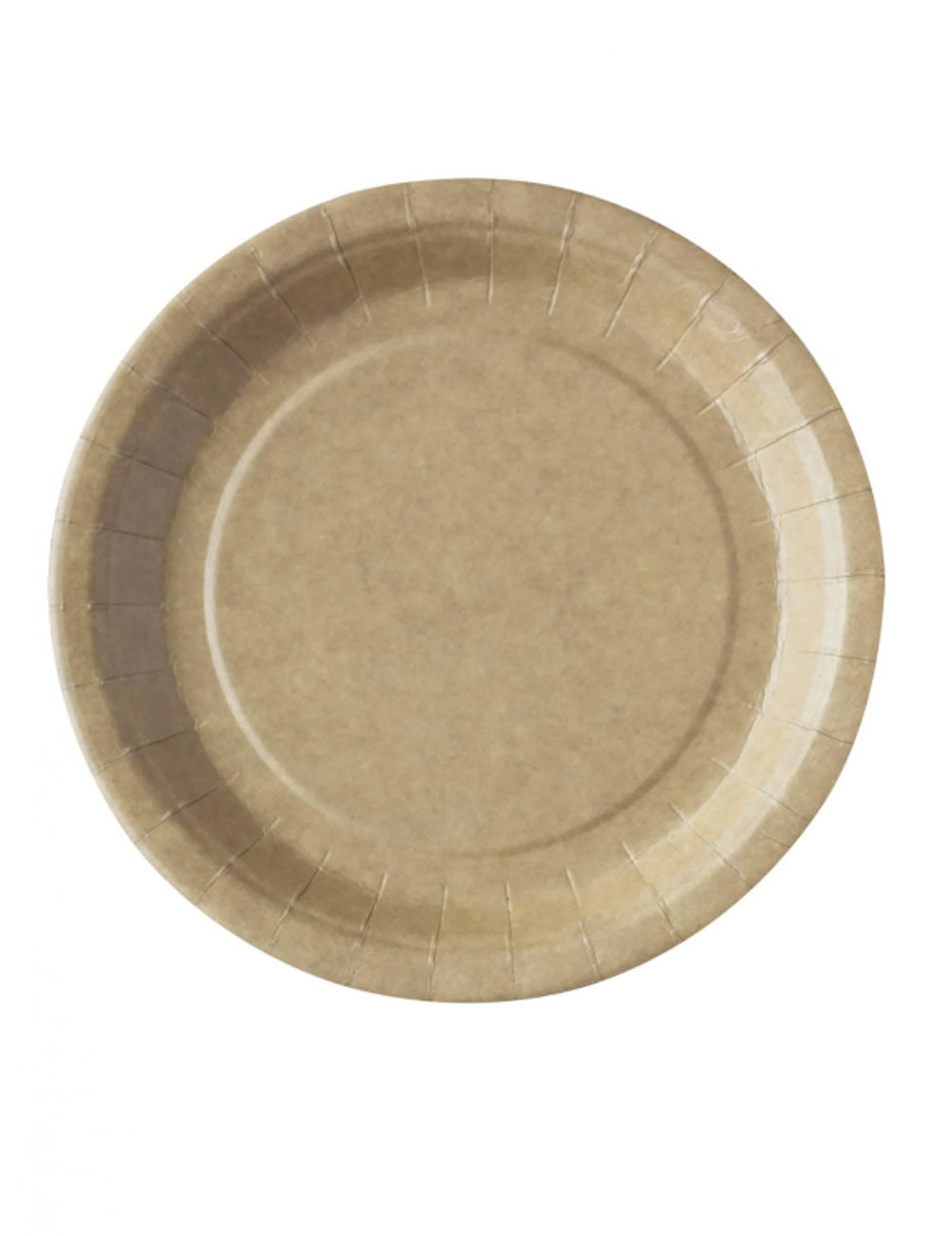 farfurii kraft ecologice compostabile pentru petrecere maro set de 50