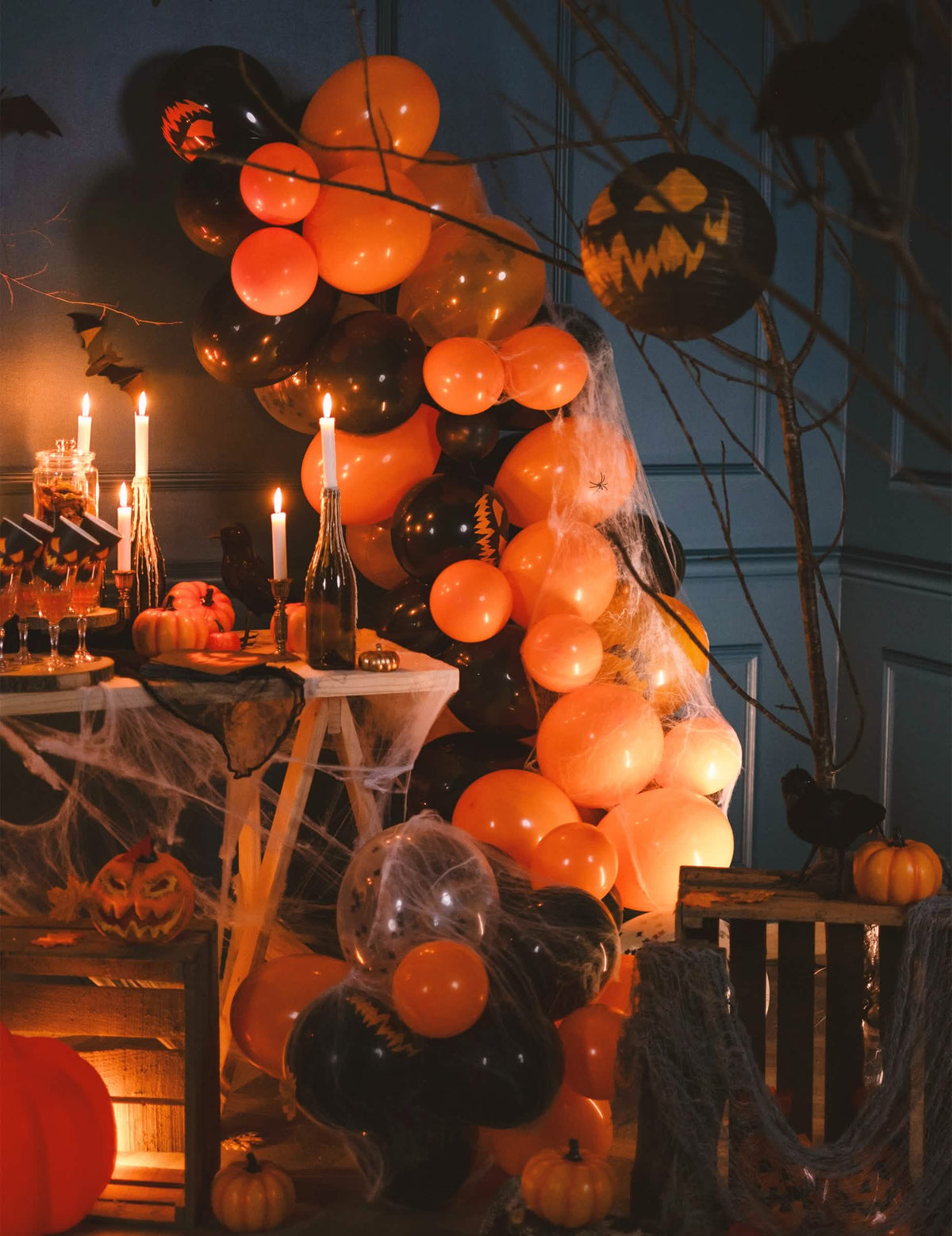 Arc decorativ de baloane halloween pentru decorare
