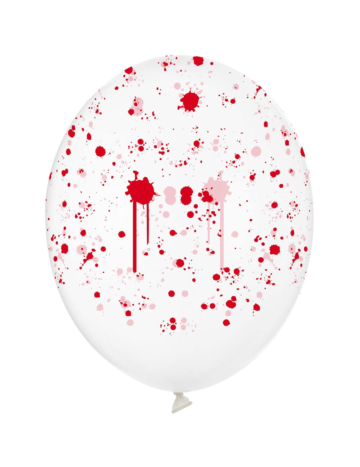 50 Baloane din latex transparent cu pete de sânge 30 cm