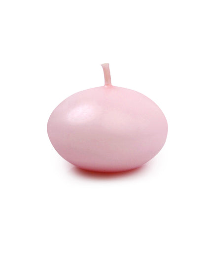 50 Bougies flottantes mat rose pastel 40 mm