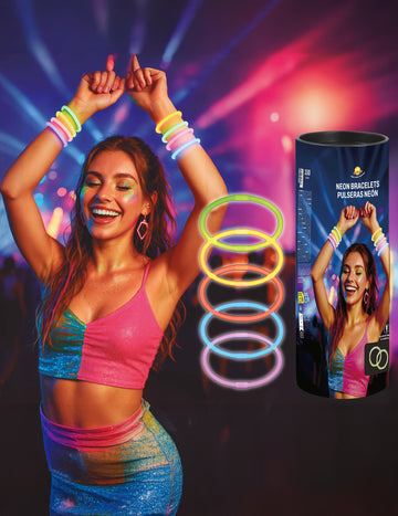 50 de brățări strălucitoare în întuneric