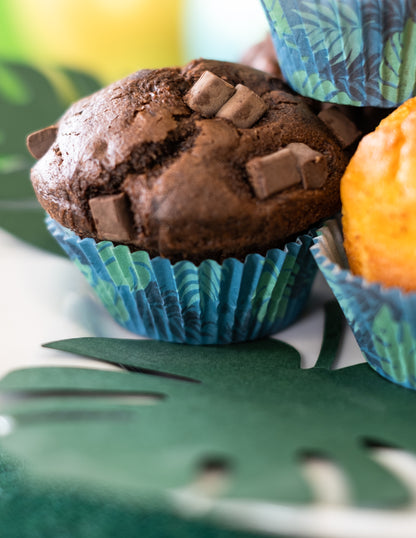 50 Cupcakes Flamant Cupcakes tropical 6,5 cm