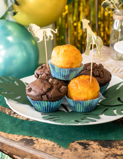 50 Cupcakes Flamant Cupcakes tropical 6,5 cm