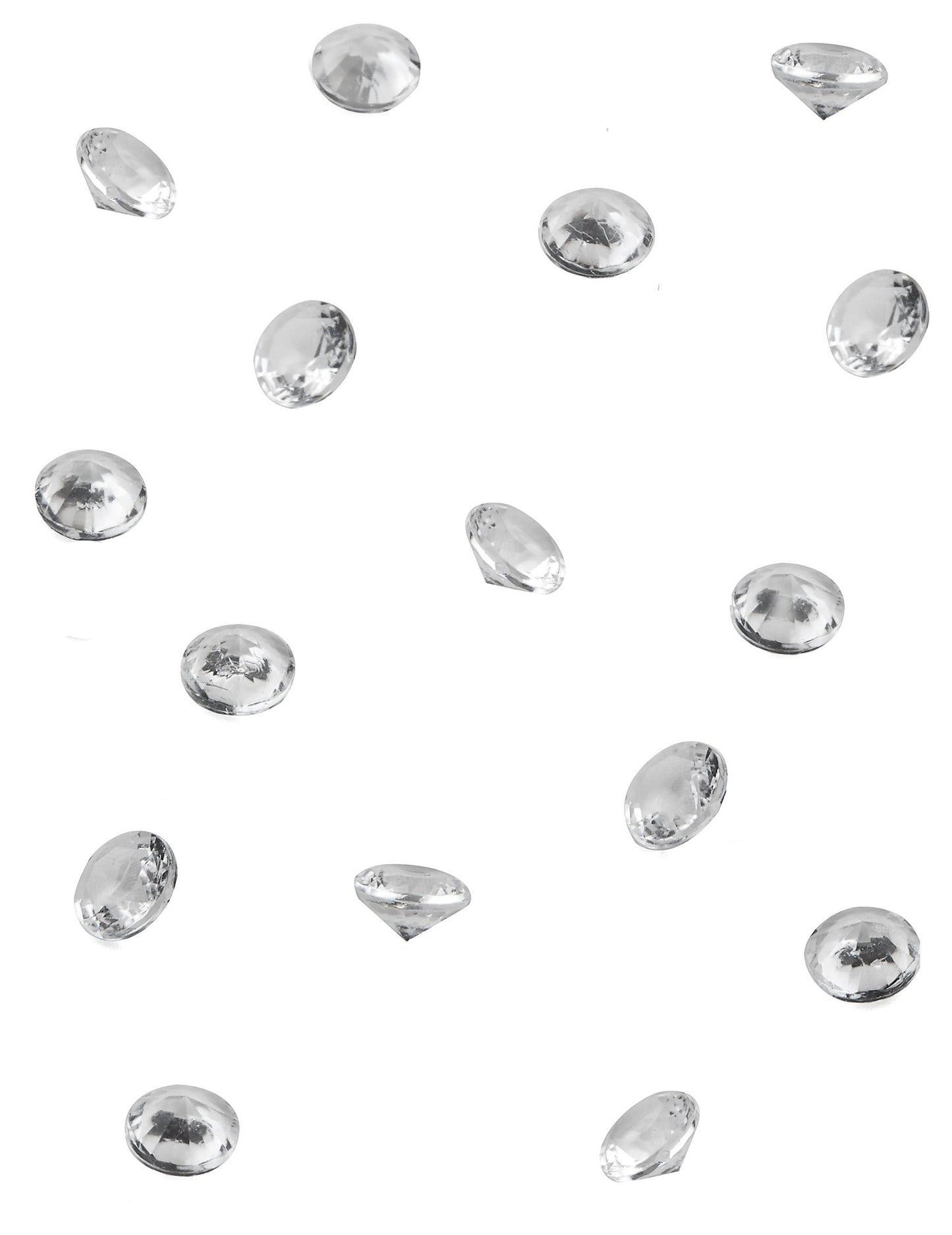 Petits diamants de décoration de table pour fête transparents