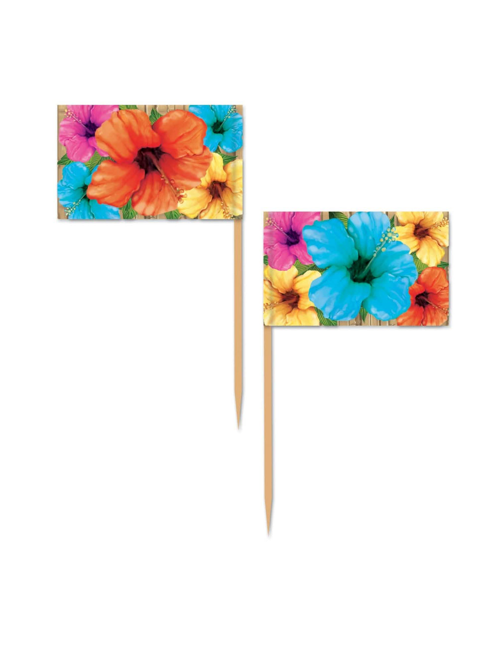 Picuri Hibiscus pentru petrecere multicolore cu flori tropicale