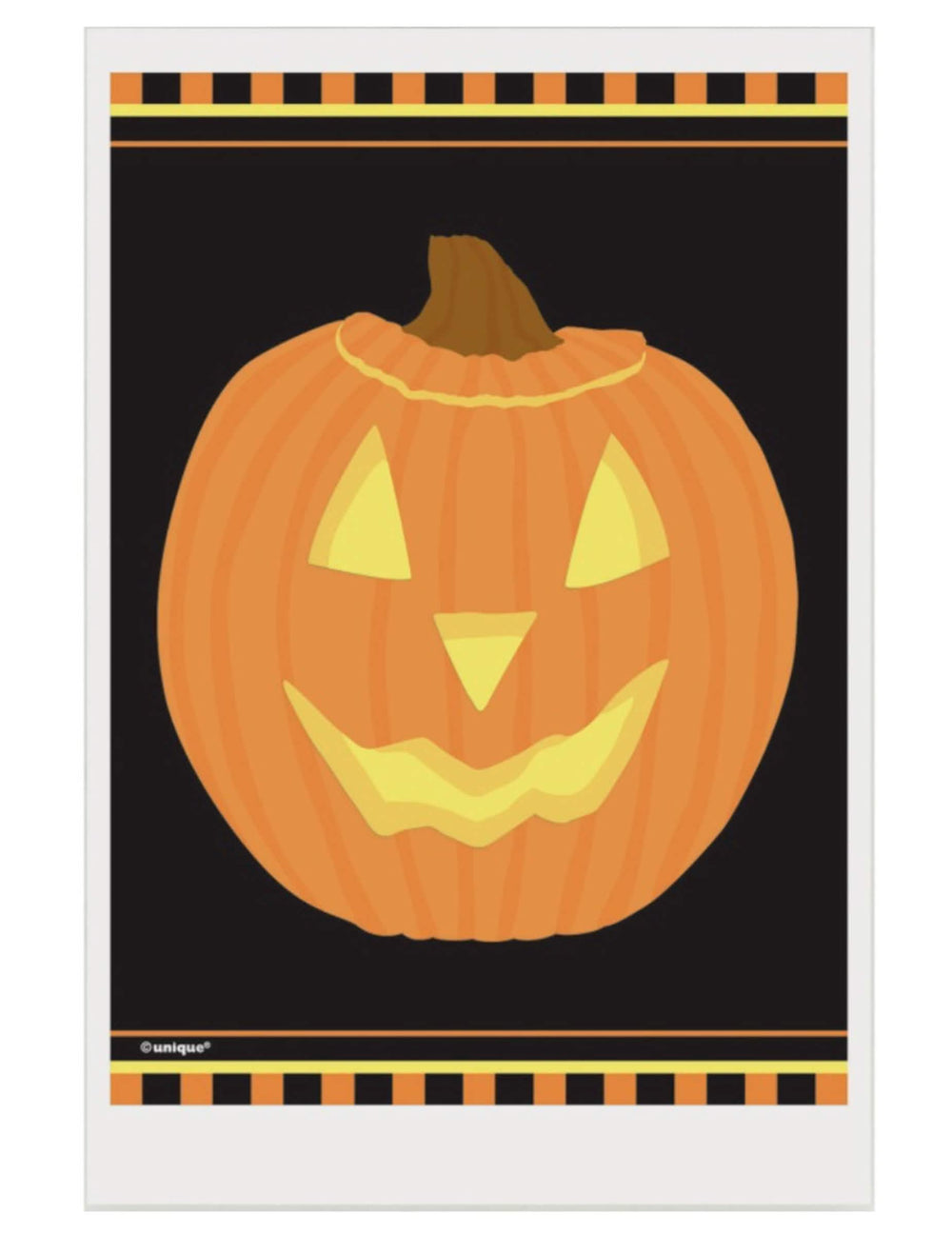Pungi din plastic cu dovleac de halloween pentru petrecere, portocaliu și negru