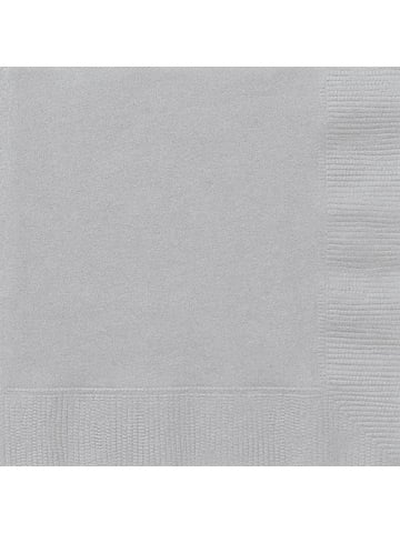 50 șervețele din hârtie gri 33 x 33 cm gri argintiu 