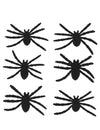 6 păianjeni adezivi din catifea neagră 7 x 5,5 cm