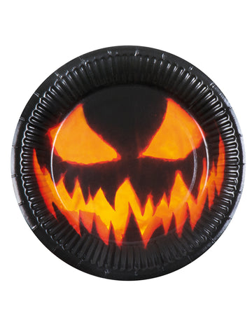 10 plăci terifiante de carton cu dovleac 23 cm