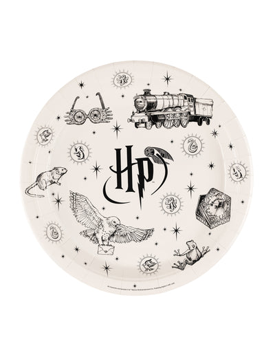 6 Farfurii din hârtie Harry Potter™ 23 cm